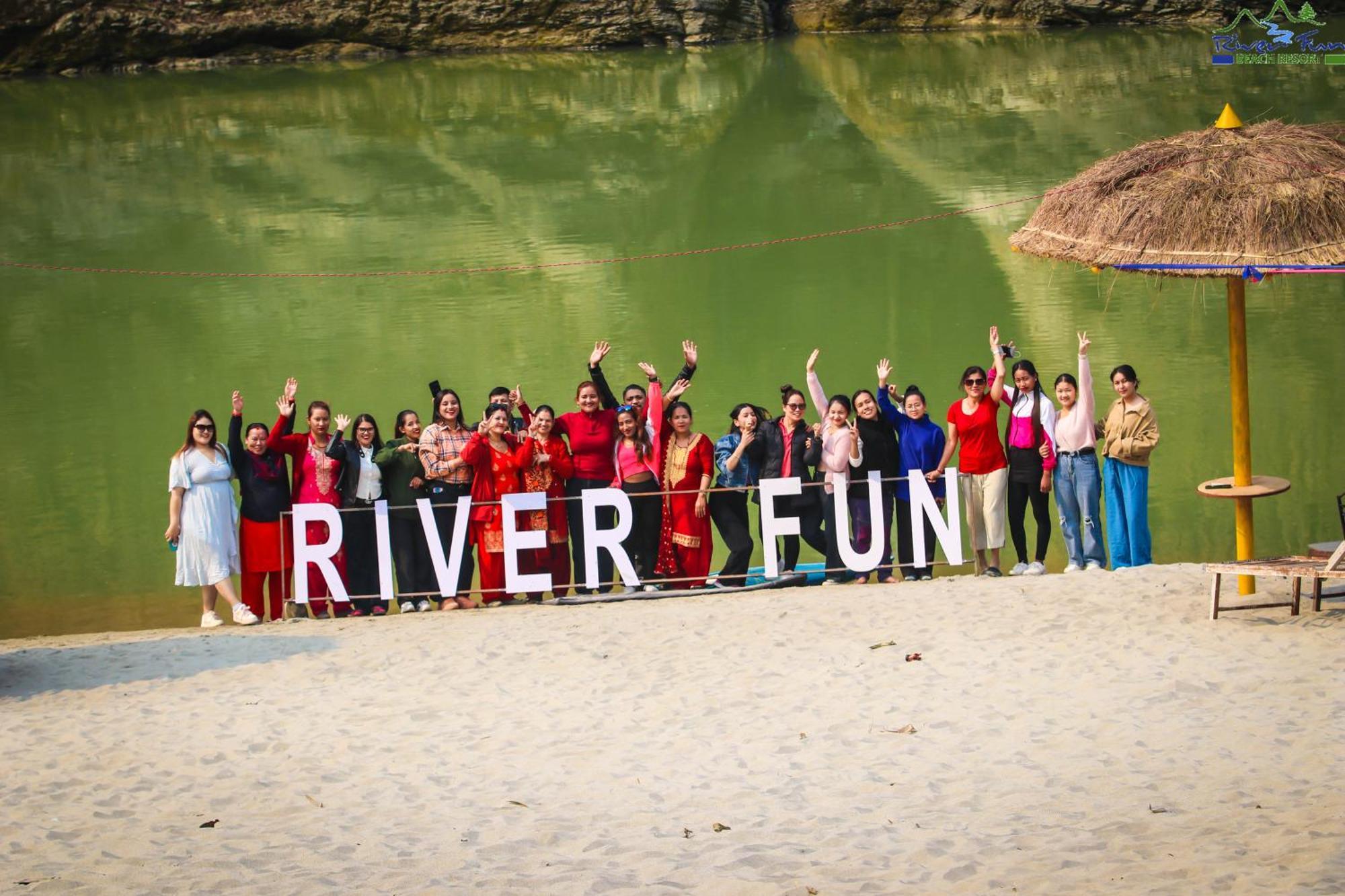 River Fun Beach Resort Gorkha Bagian luar foto